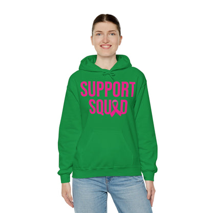 Support Squad Breast Cancer Warrior Awareness October Pink Hoodie