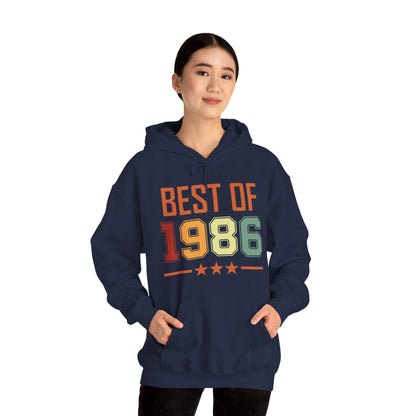 Funny Vintage Best of 1986 40 Year Old Gift 40th Birthday Hoodie For Men Women Hoodie