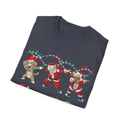 Christmas Dabbing Santa Elf Unicorn and Friends Boys Kids Dab Xmas T-Shirt Men Women