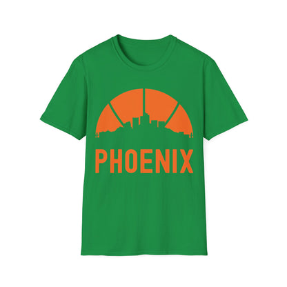 Phoenix Skyline Basketball B-Ball Arizona City Retro T-Shirt For Men Women