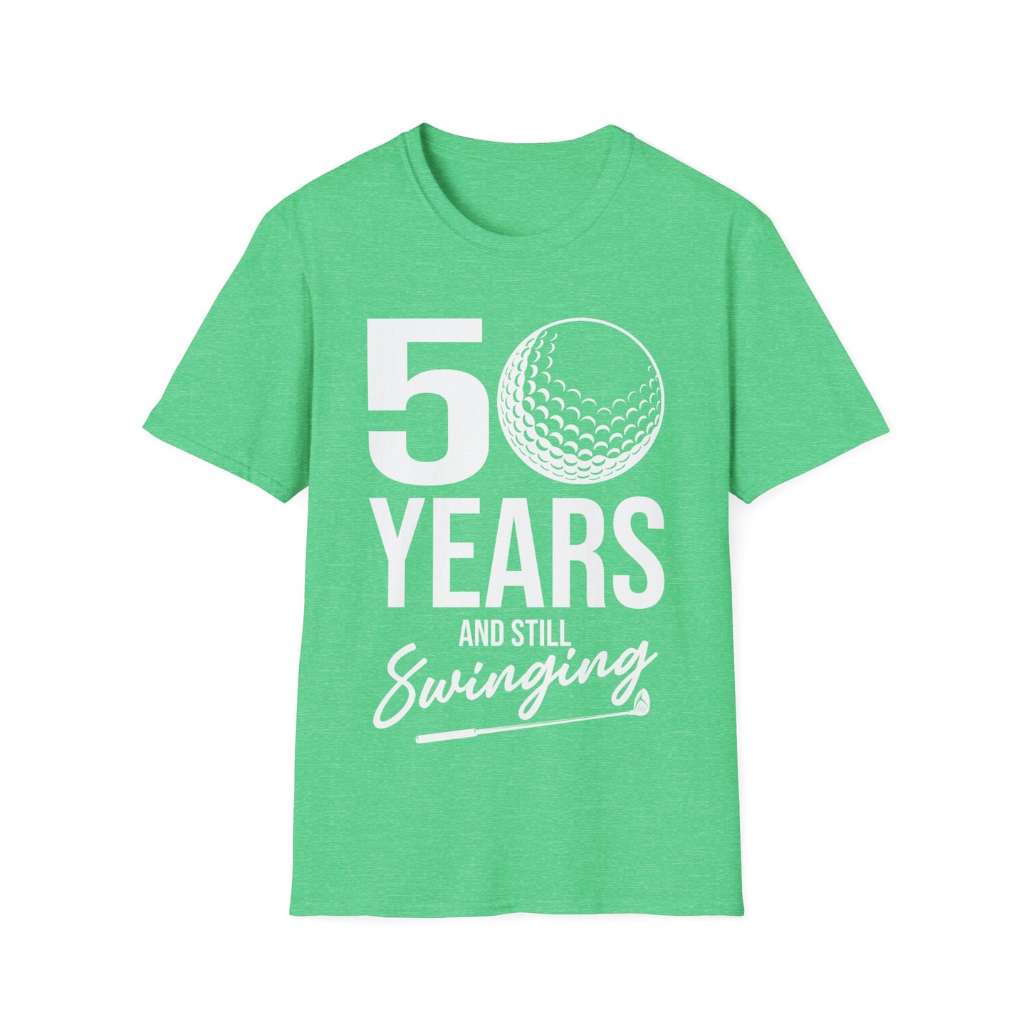 50 Years and Still Swinging 50th Birthday Funny Golf Club T-Shirt for Men Women