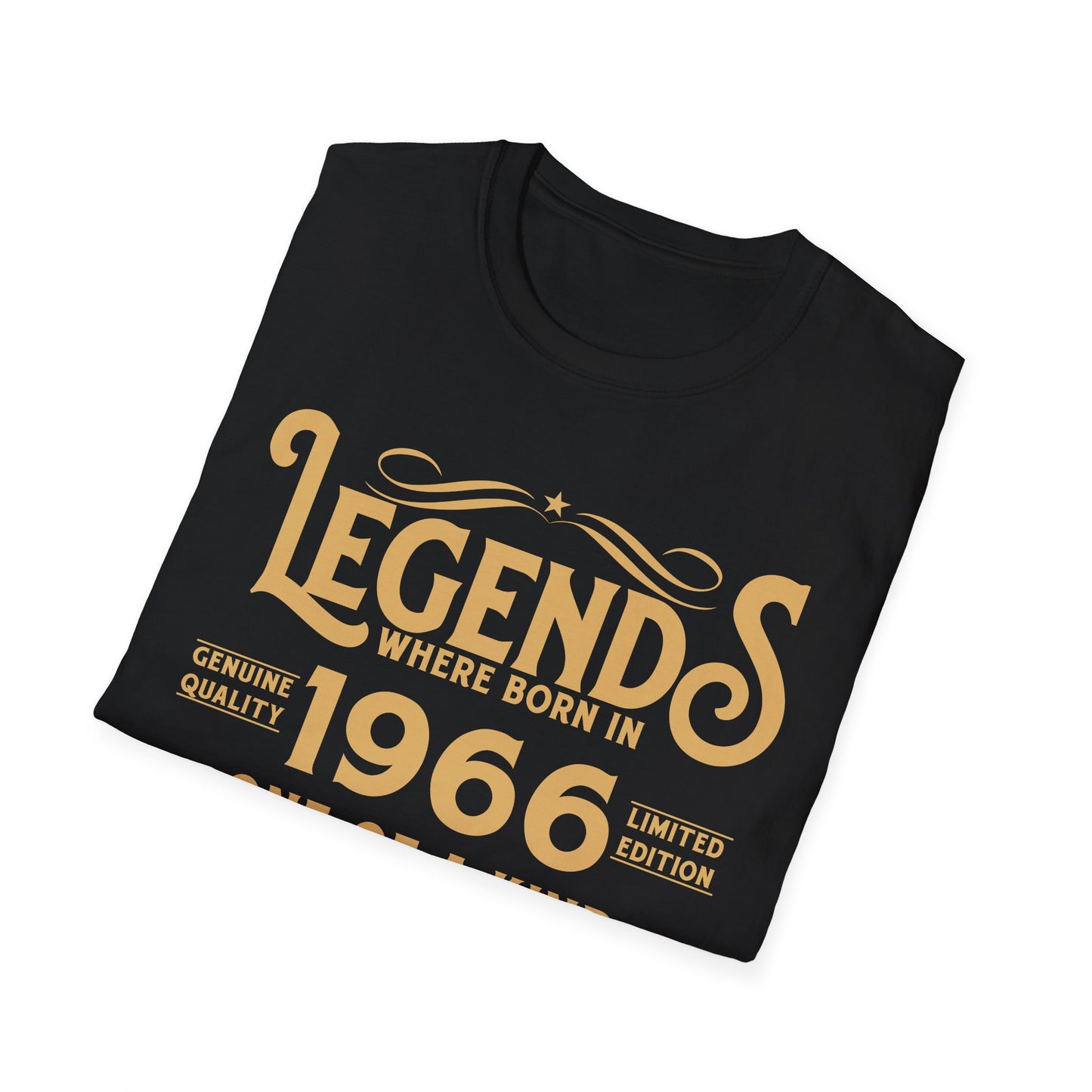 60th Birthday Tee 60 Years Old Vintage Legends Funny Born In 1966 T-Shirt For Men Women T-Shirt