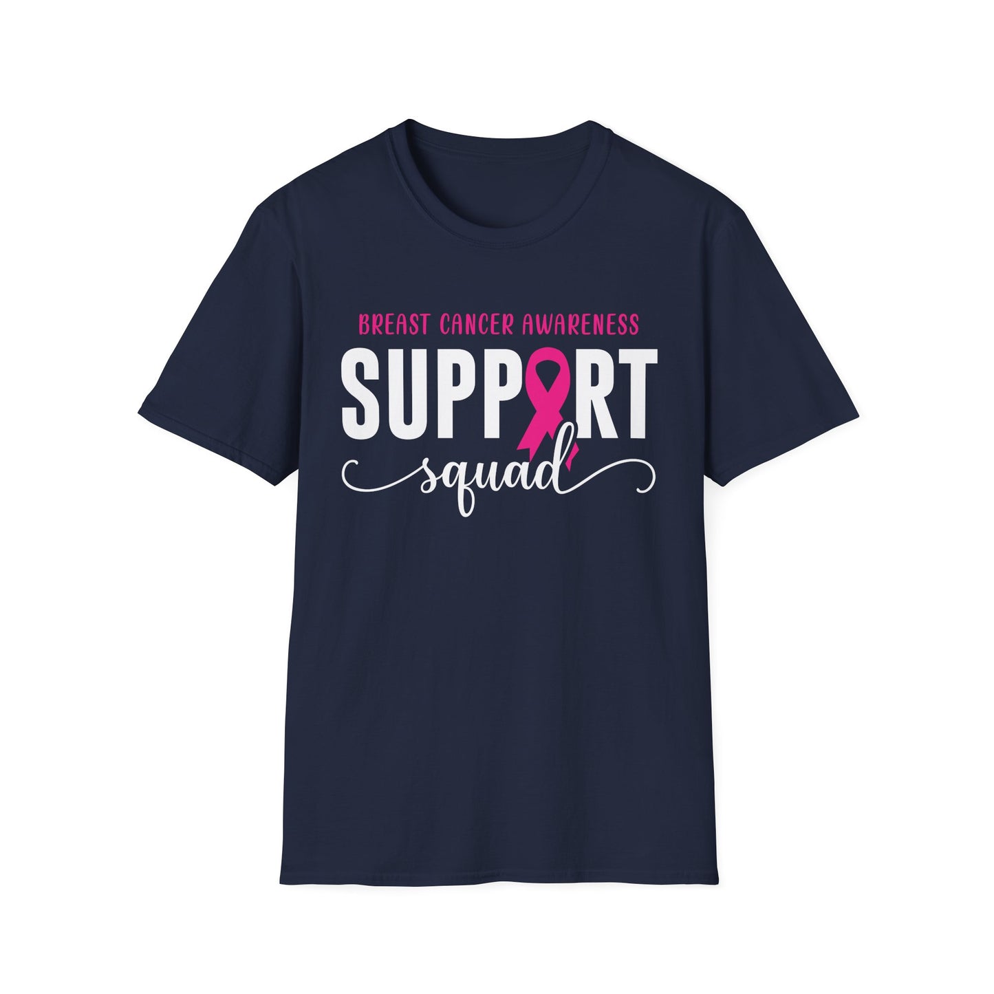 Breast Cancer Shirts Support Squad Tee Breast Cancer Awareness T-Shirt For Men Women