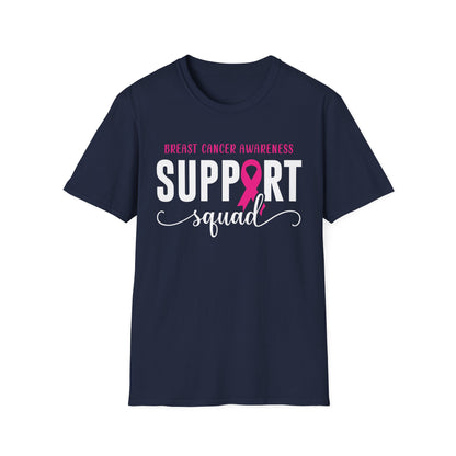 Breast Cancer Shirts Support Squad Tee Breast Cancer Awareness T-Shirt For Men Women
