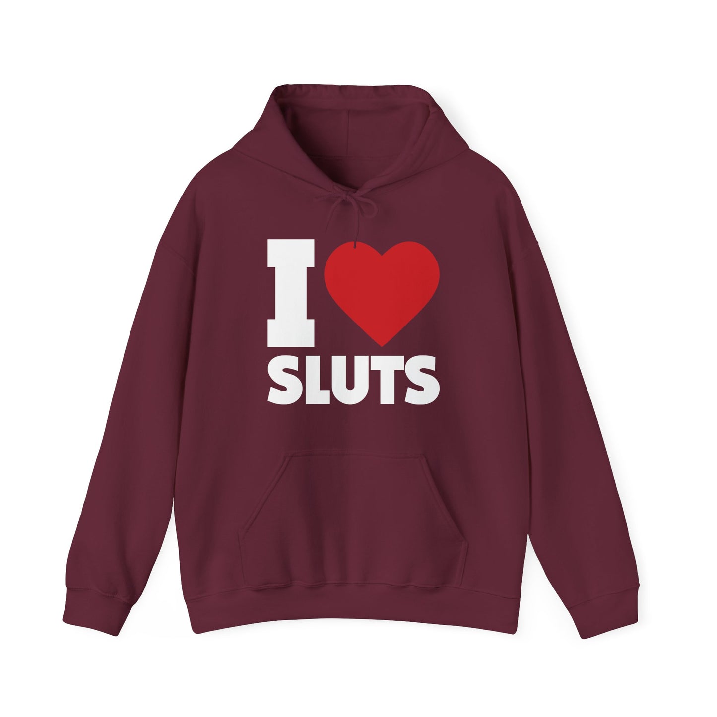 I Love Sluts Hoodie I Heart Sluts Baby Tee Hoodie For Men Women Hoodie