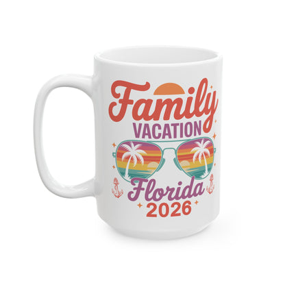 Family Vacation Florida 2026 Florida Group Summer Trip Coffee Mug