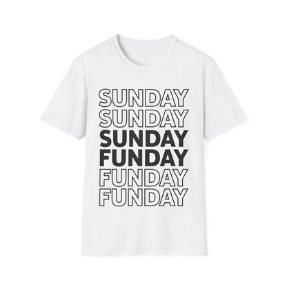 Sunday Funday Rainbow Fade Color Party T-Shirt