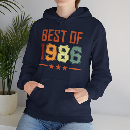 Funny Vintage Best of 1986 40 Year Old Gift 40th Birthday Hoodie For Men Women Hoodie