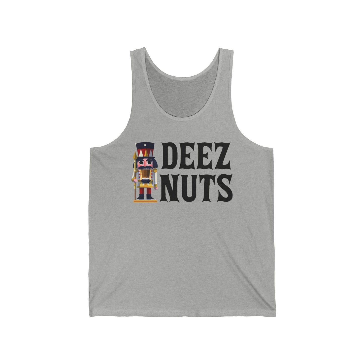 Funny Deez Nuts Nutcracker Ugly Christmas Meme Xmas Gift Tank Top Men Women