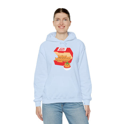 Funny Kitten Nuggets Food Pun Cat Lover Gift Chicken Nuggets Hoodie For Men Women Hoodie