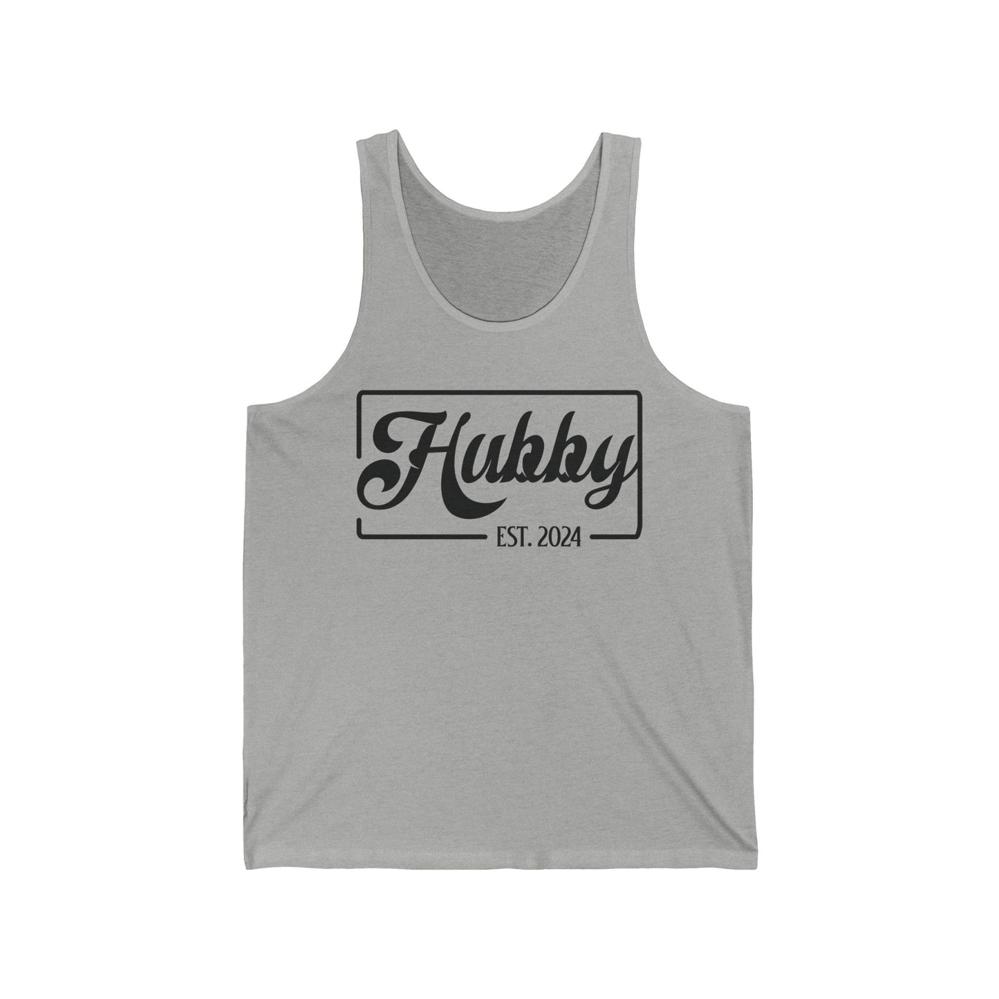 Hubby Est 2024 Just Married Honeymoon Wedding Couples Tank Top For Men Tank Top