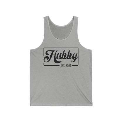 Hubby Est 2024 Just Married Honeymoon Wedding Couples Tank Top For Men Tank Top