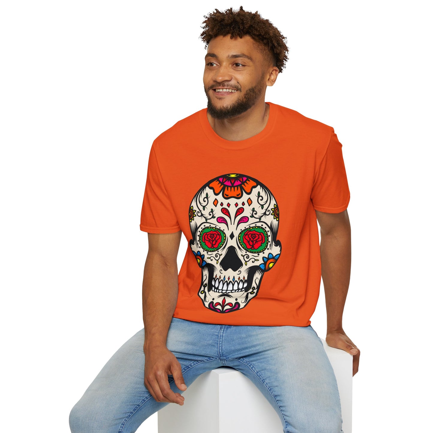 Sugar Skull Dia De Los Muertos Costume Halloween Day Of Dead T-Shirt