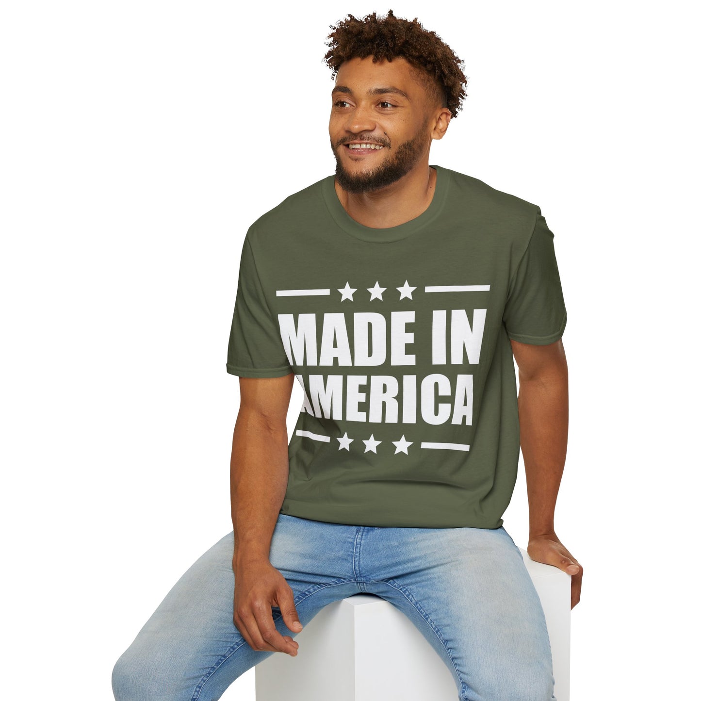 Made In America T-Shirt Patriotic Funny 4th of July Shirt T-Shirt For Men Women T-Shirt