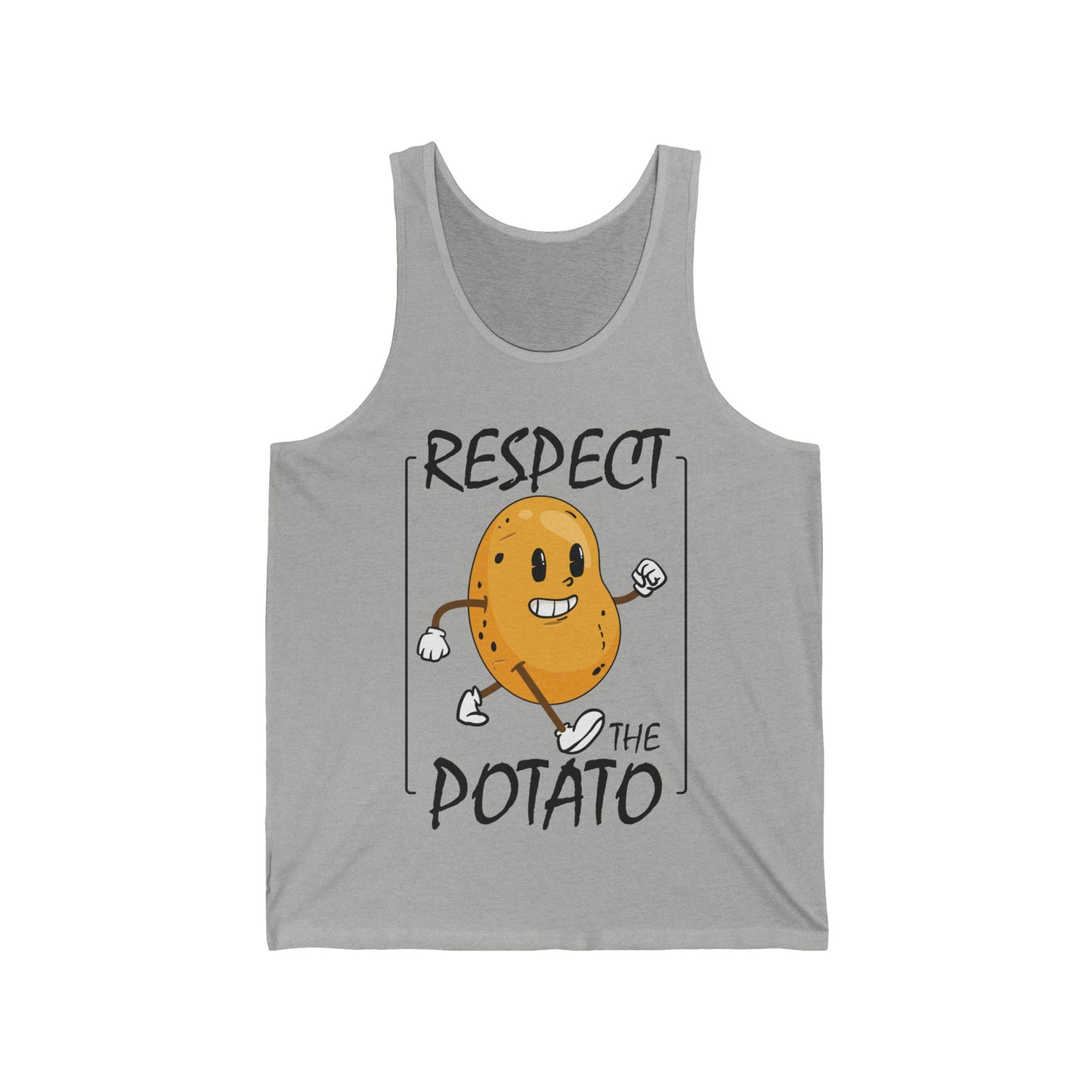 Funny Respect The Potato Gift Men Cute Root Vegetable Lovers Vegan Tank Top For Men Women Tank Top