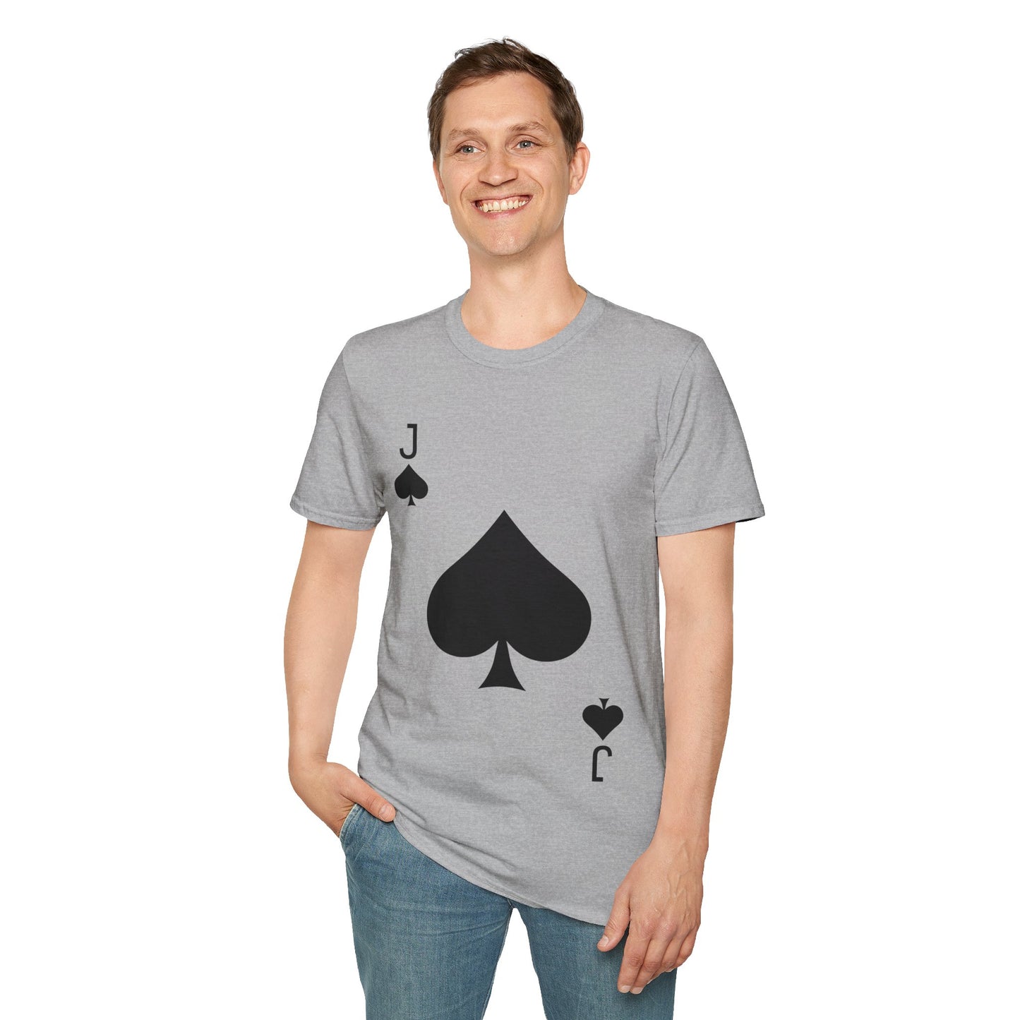 Jack of Spades Deck of Cards Halloween Costume  T-Shirt For Men