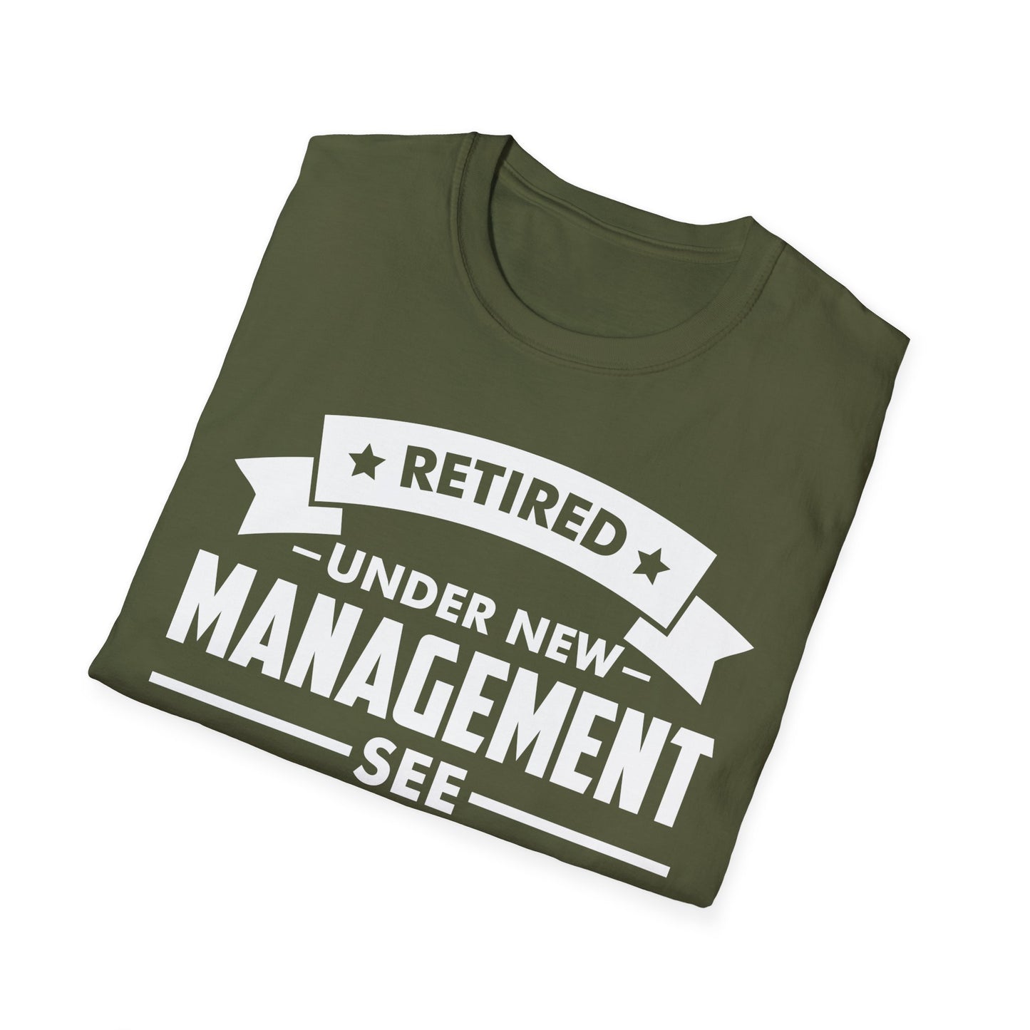 Funny Retired Under New Management See Wife for Details Wifey T Shirt