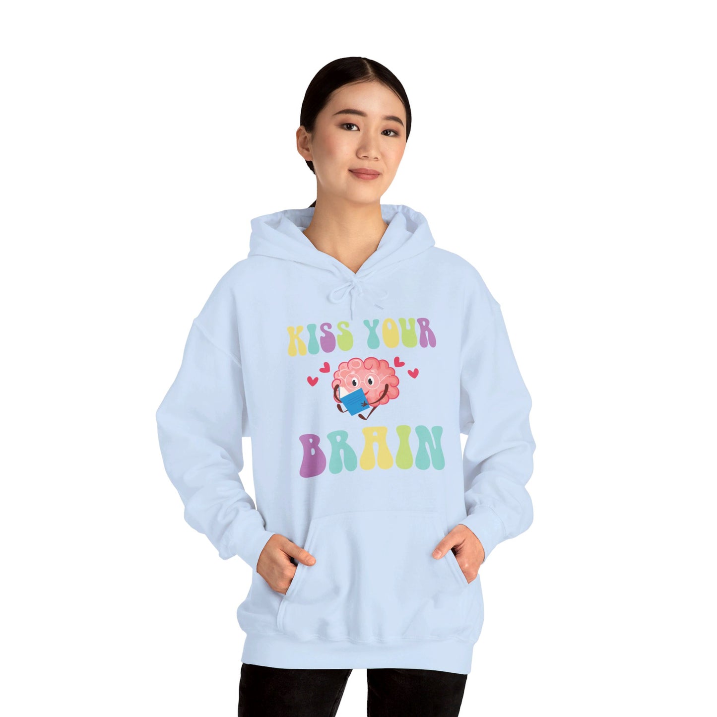 Funny Back To School Kiss Your Brain Cute Teacher Appreciation Hoodie For Men Women Hoodie