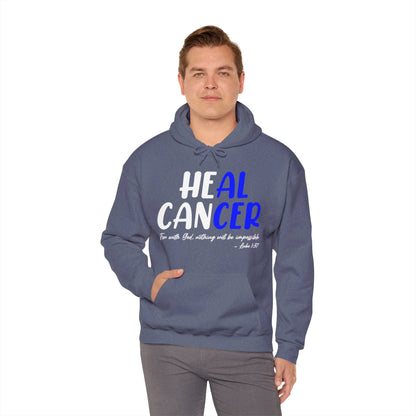 Colon Cancer Faith Bible Verse CRC Awareness Support Heal Family Hoodie For Men Women