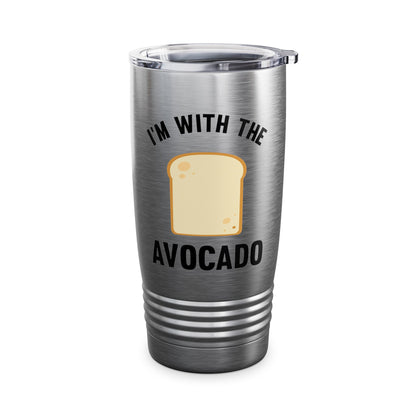 Funny I Am With The Avocado Halloween Costume Tumbler For Men Women