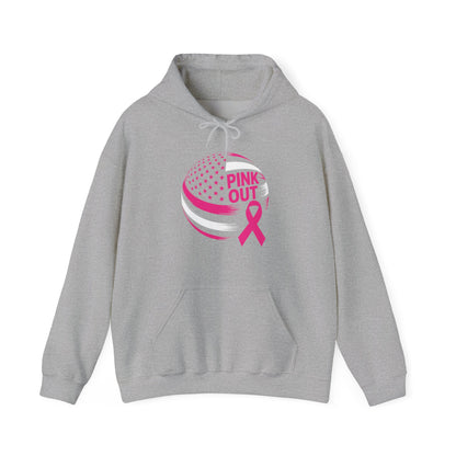 Volley Ball Pink Ribbon Breast Cancer Awearness USA Flag Hoodies For Men Women