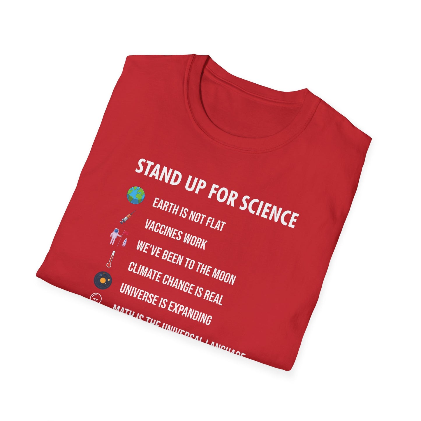 Stand Up For Science Magic But Real Earth Moon Math T-Shirt Men Women