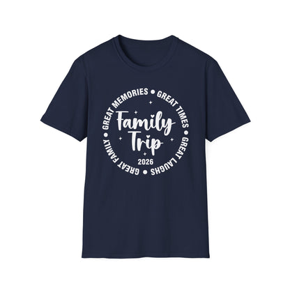 Family Trip Vacation 2026 Matching Summer Group T-Shirt For Men Women