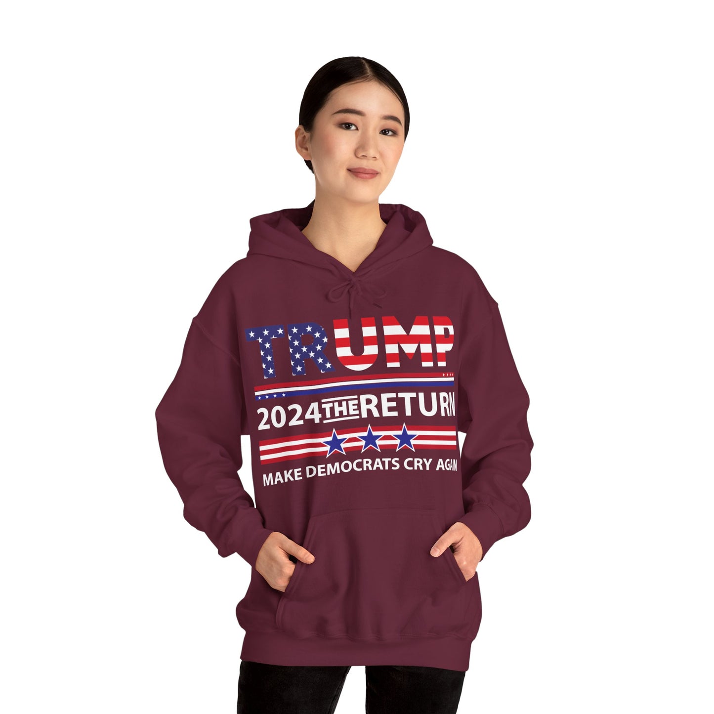 Trump 2024 The Return 45 47 Make Liberals Cry Again Hoodie For Men Women Hoodie