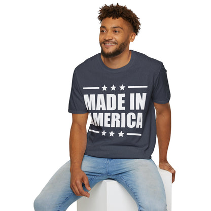 Made In America T-Shirt Patriotic Funny 4th of July Shirt T-Shirt For Men Women T-Shirt