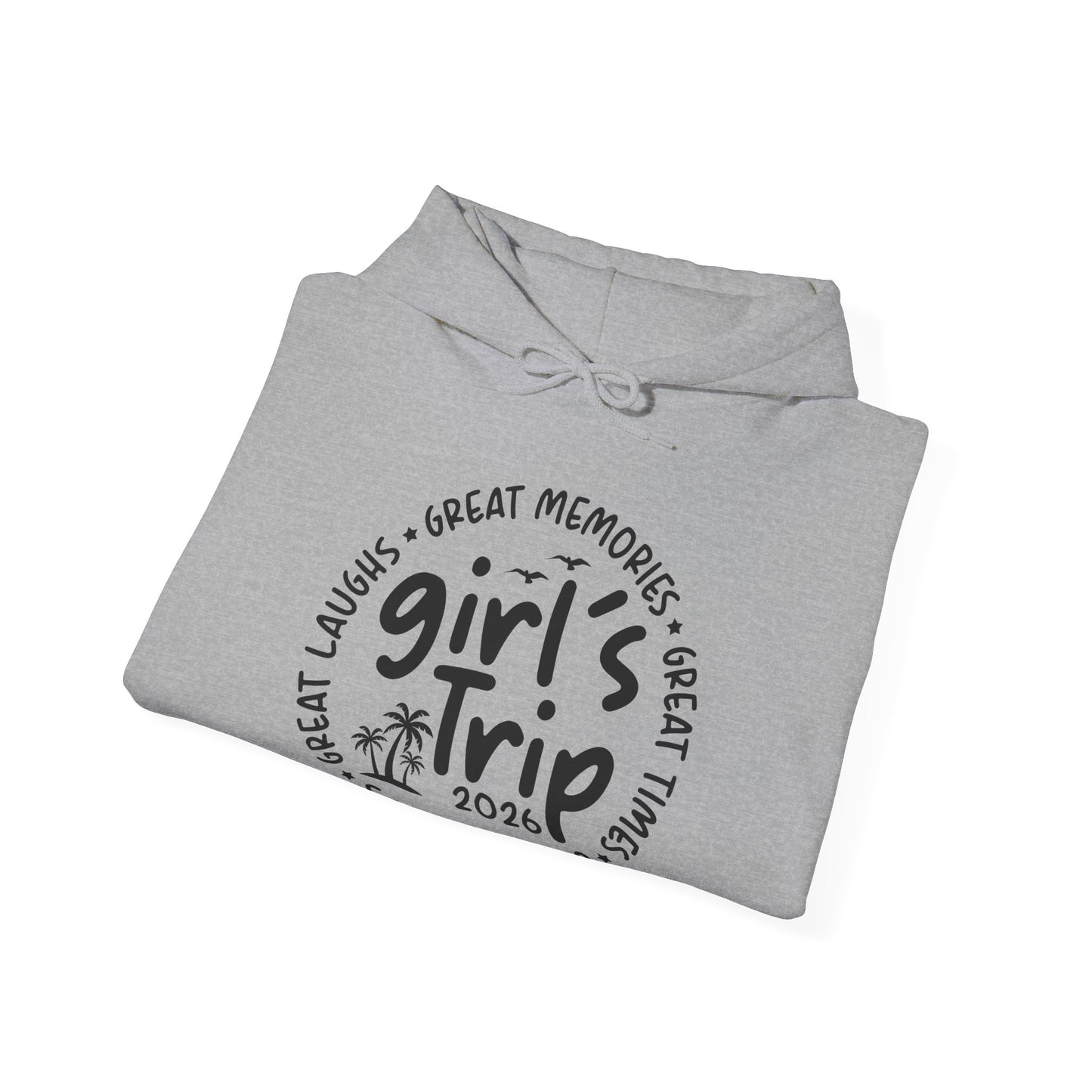 Girl's Trip 2026 Memories Friends Trip Matching Vacation Hoodie For Women