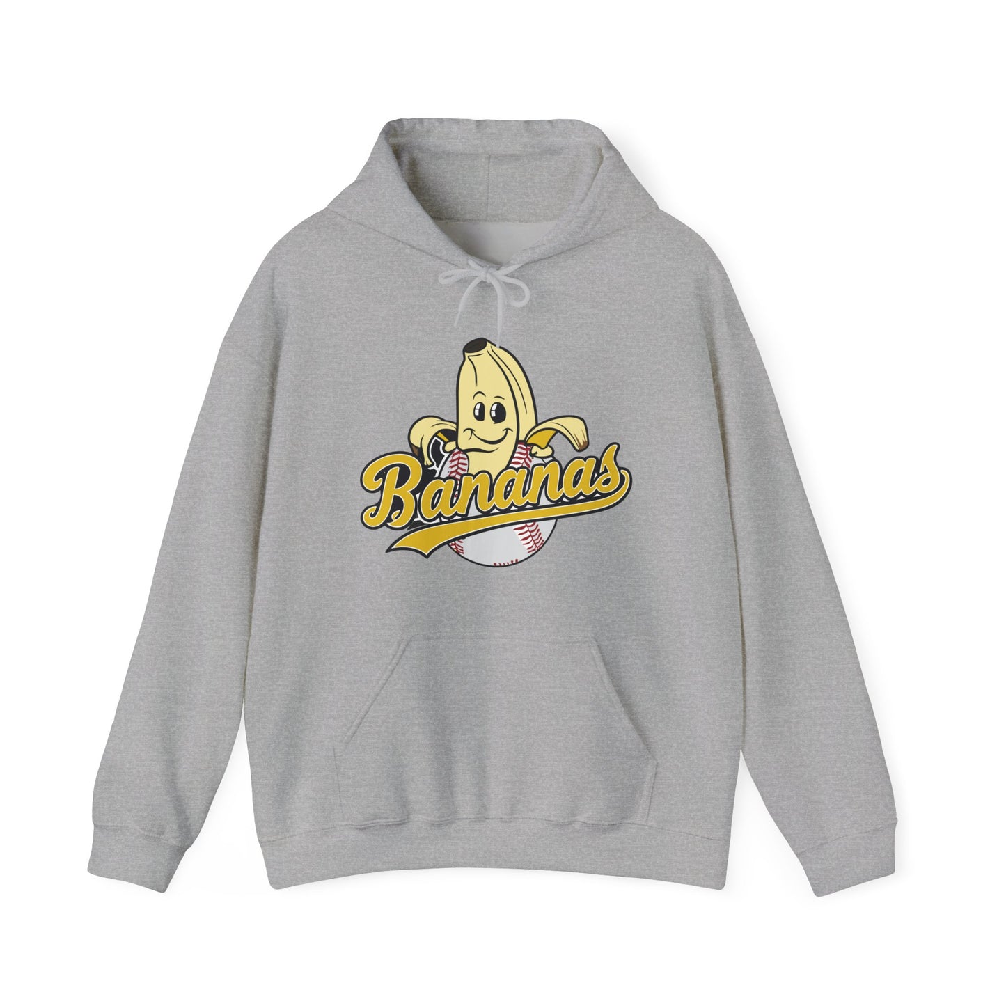 Funny Let's Go Bananas Baseball Hoodie For Baseball Lovers Men Women Hoodie