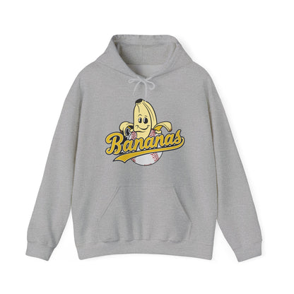 Funny Let's Go Bananas Baseball Hoodie For Baseball Lovers Men Women Hoodie