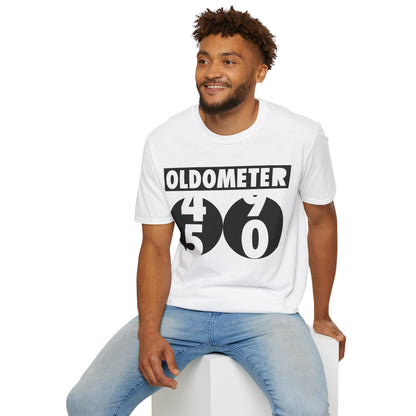 Funny Oldometer Odometer 50th Birthday Gift 50 yrs Old Joke T-Shirt For Men Women T-Shirt