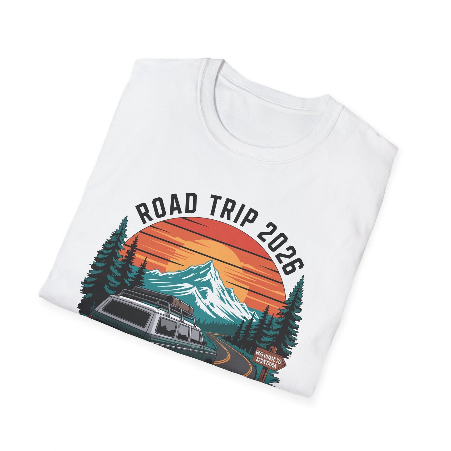 Yellowstone Road Trip 2026 Family National Park T-Shirt For Men Women