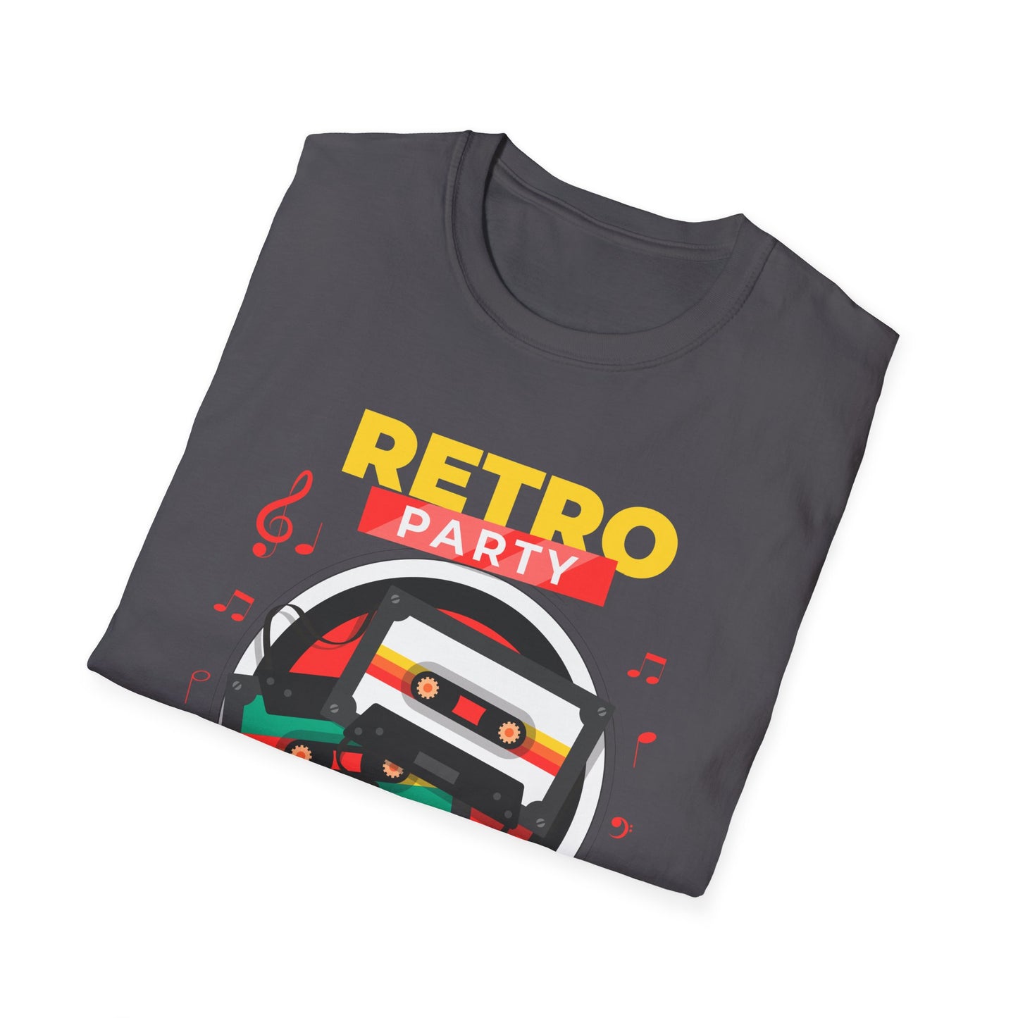 Retro Party 80's Funny Cassette Tape Vintage T-Shirt for Men Women