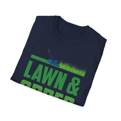 Funny Lawn & Order Special Mowing Unit Dad Joke Gardening T-Shirt