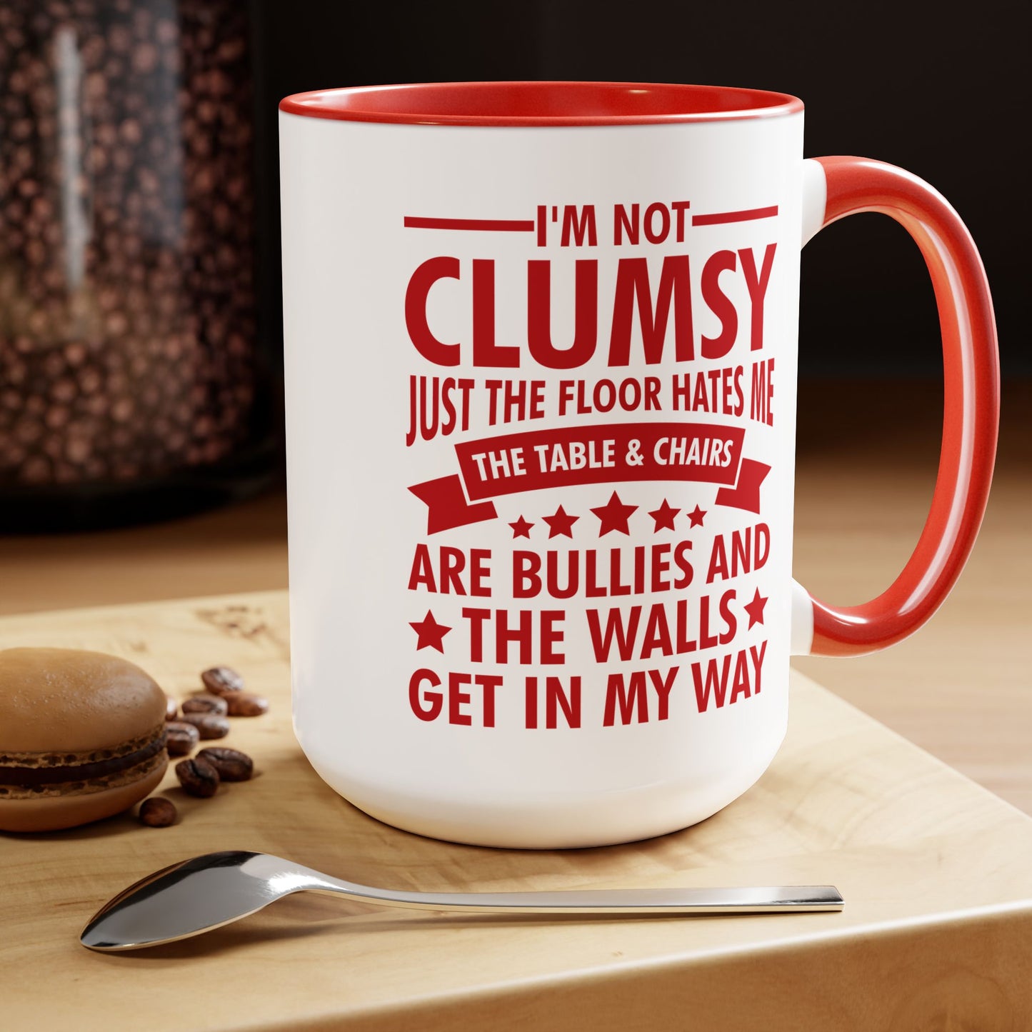 Funny Clumsy Mug I'm Not Clumsy Hilarious Retro Vintage Coffee Mug For Men Women
