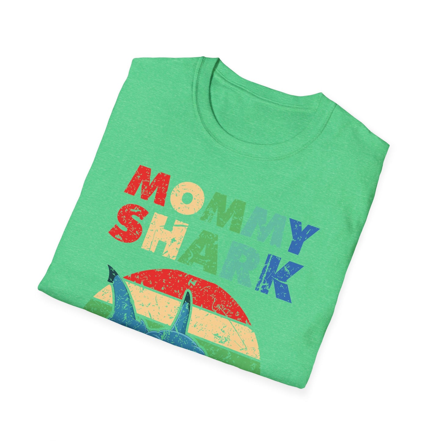 Funny Mommy Shark Vintage Doo Doo Doo Mothers Day Birthday Gift Tee T-Shirt Women