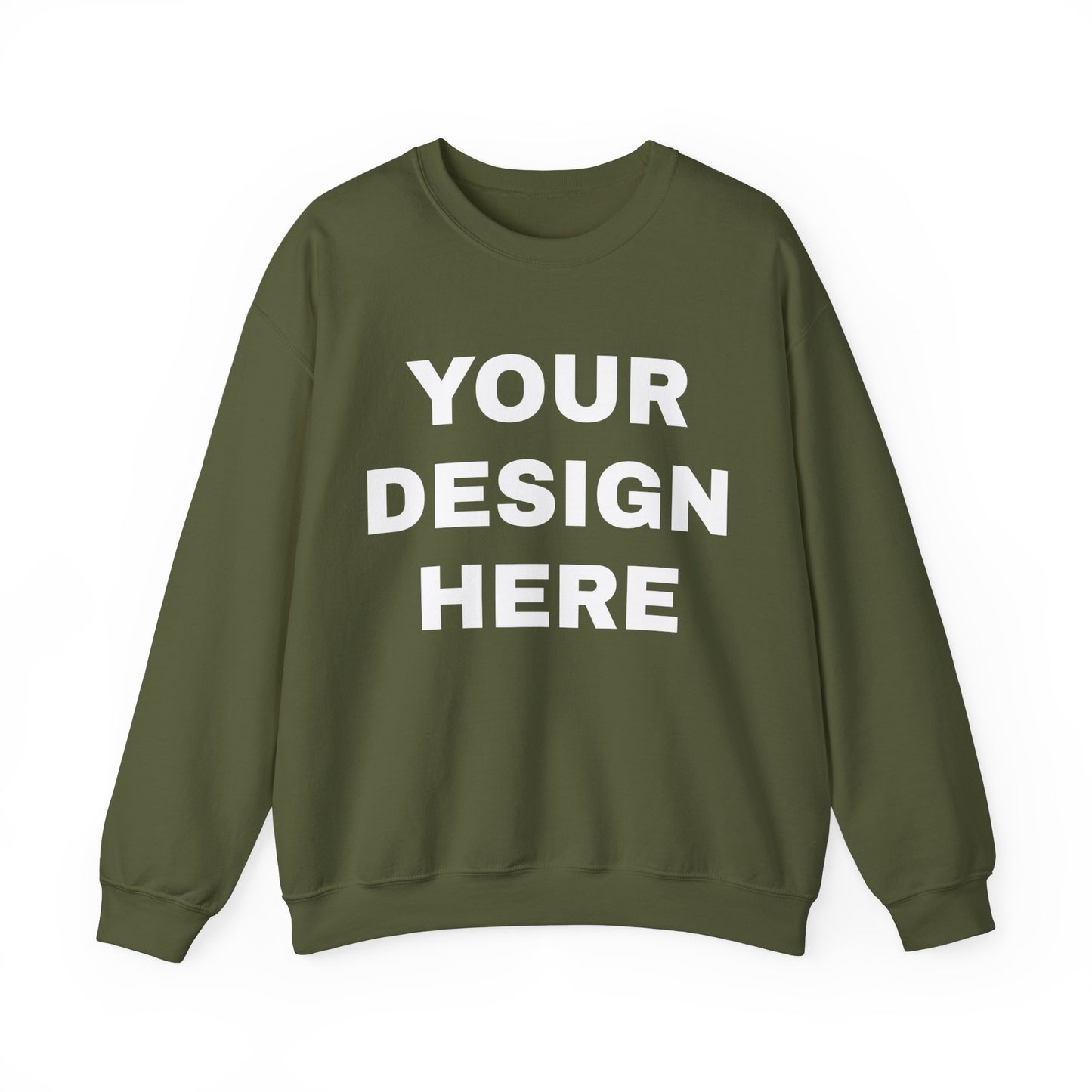 Custom Text Personalized Your Design on Unisex Heavy Blend™ Crewneck Sweatshirt