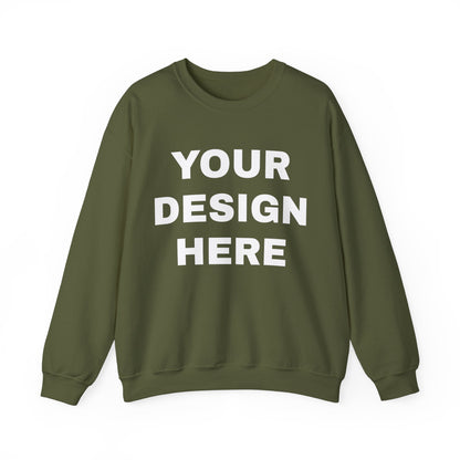 Custom Text Personalized Your Design on Unisex Heavy Blend™ Crewneck Sweatshirt