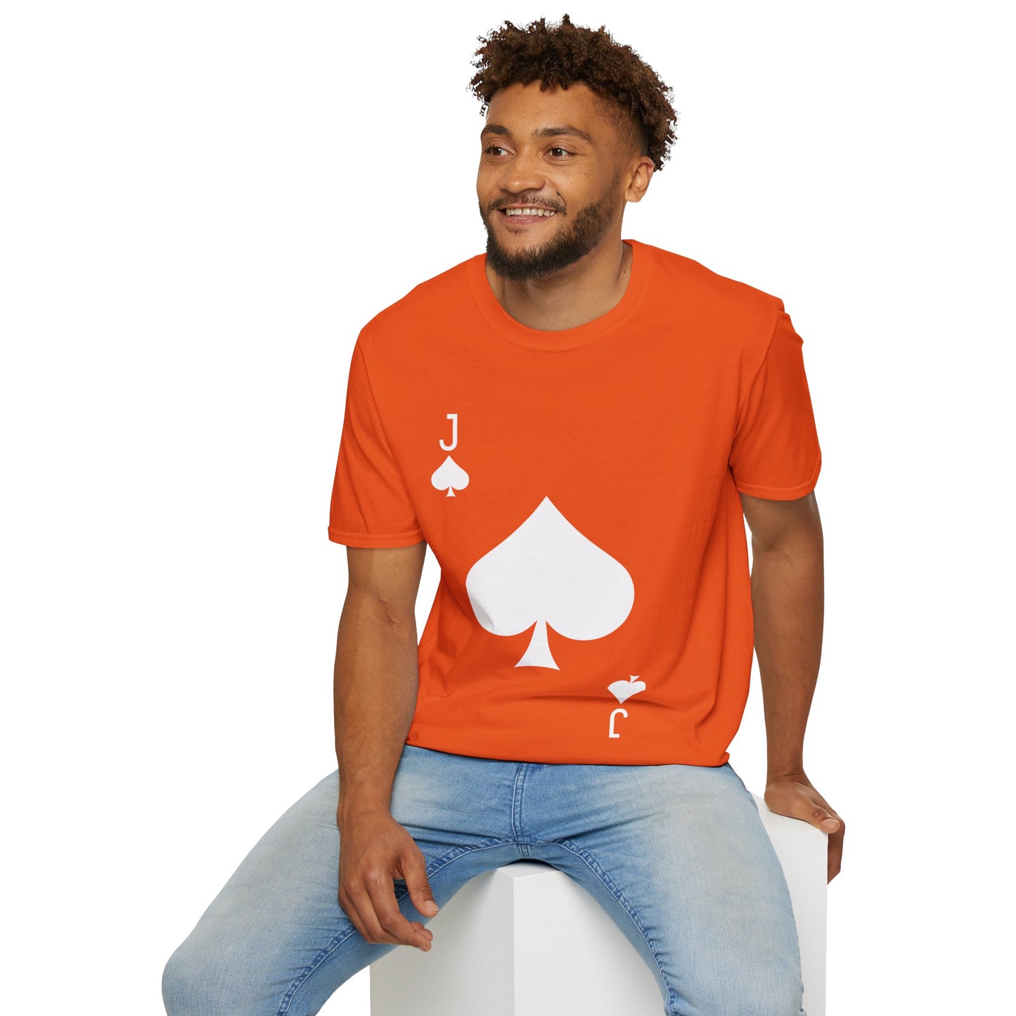 Jack of Spades Deck of Cards Halloween Costume  T-Shirt For Men