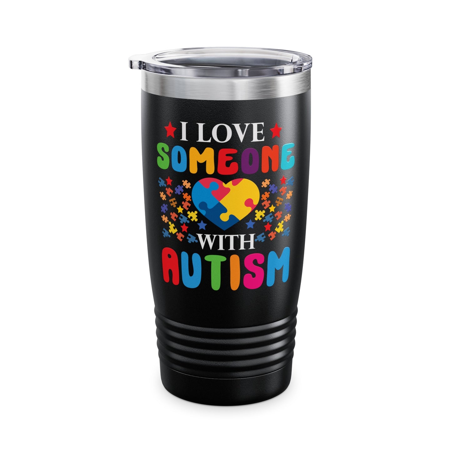 Funny I Love Someone with Autism Awareness Tumbler For Men Women