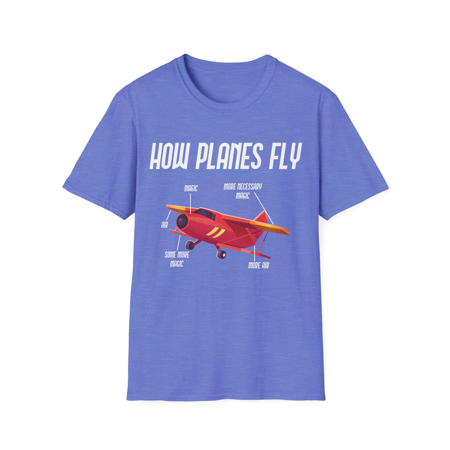 Funny How Planes Fly Airplane Parts Design for Flight Lovers T-Shirt Men Women