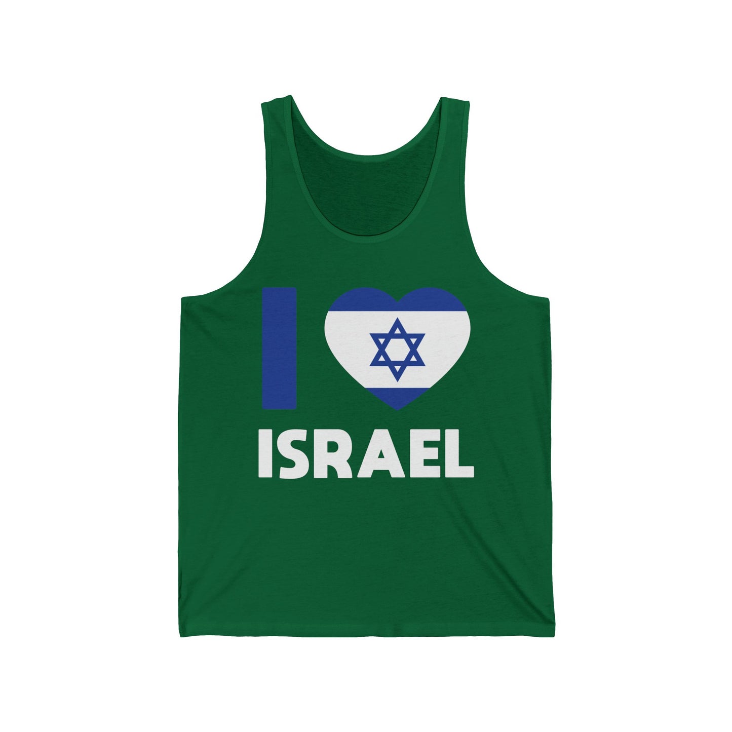 I Love Israel Flag Heart Jews Jewish Tank Top For Men Women Tank Top