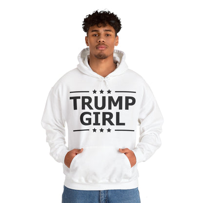 Cute Trump Girl Republican US Flag 2024 Vintage Vote Hoodie