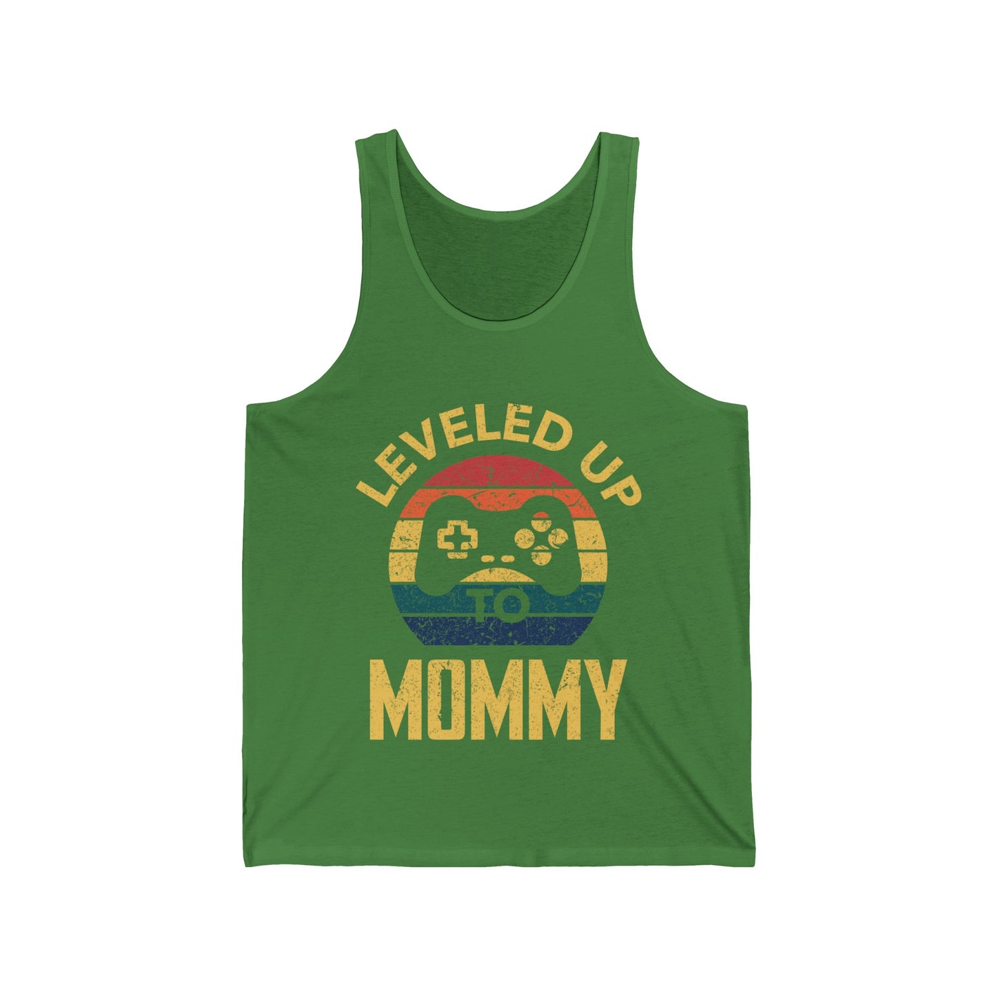 Funny Leveled Up to Mommy Mom Soon to be Mothers Day Gamer Gaming Tank Tops