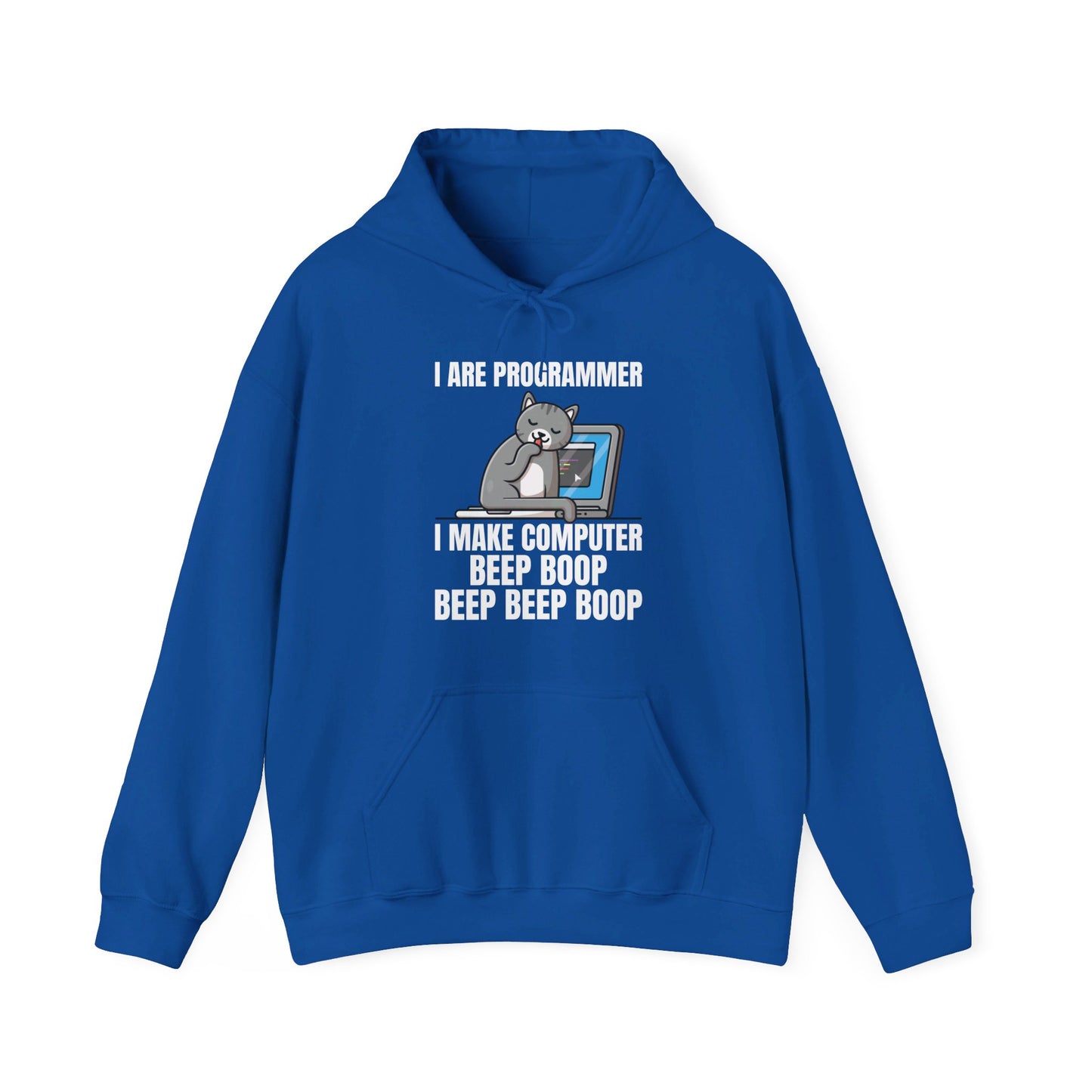 Funny I Are Programmer I Make Computer Beep Boop Cute Cat Hoodie For Men Women Hoodie