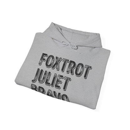 Retro Vintage Foxtrot Juliet Bravo Hoodie For Men Women