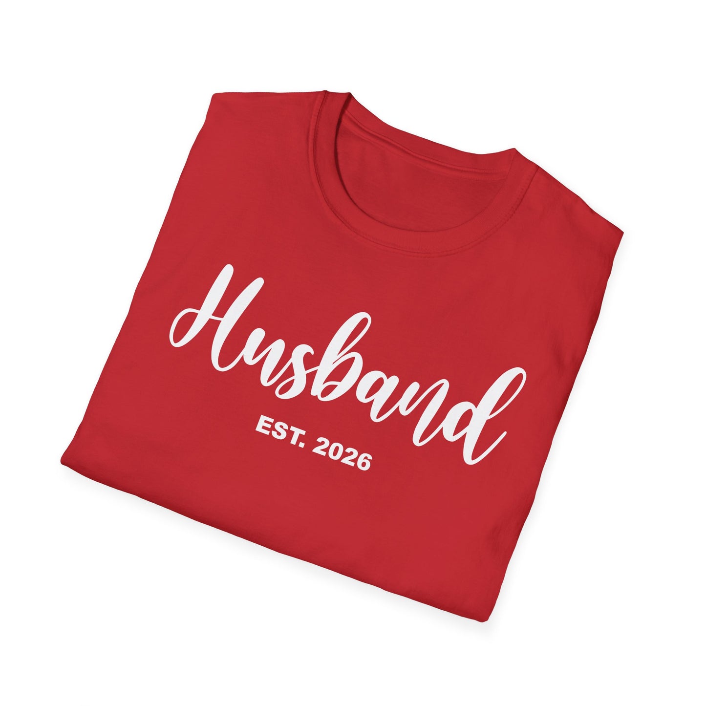 Husband Est 2026 Married Hubby Wife Honeymoon Couple Wedding T-Shirt