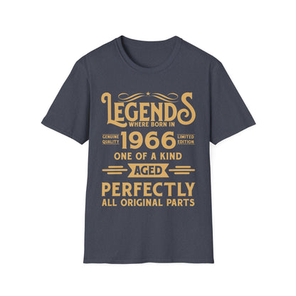 60th Birthday Tee 60 Years Old Vintage Legends Funny Born In 1966 T-Shirt For Men Women T-Shirt